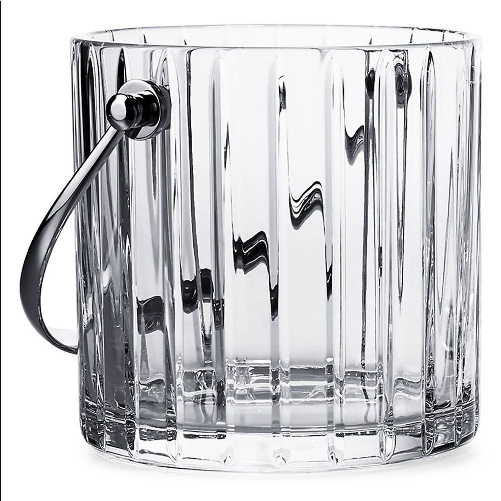 Baccarat Harmonie Crystal Ice Bucket.  Made in France.  Hand Wash. 5”H Beautiful